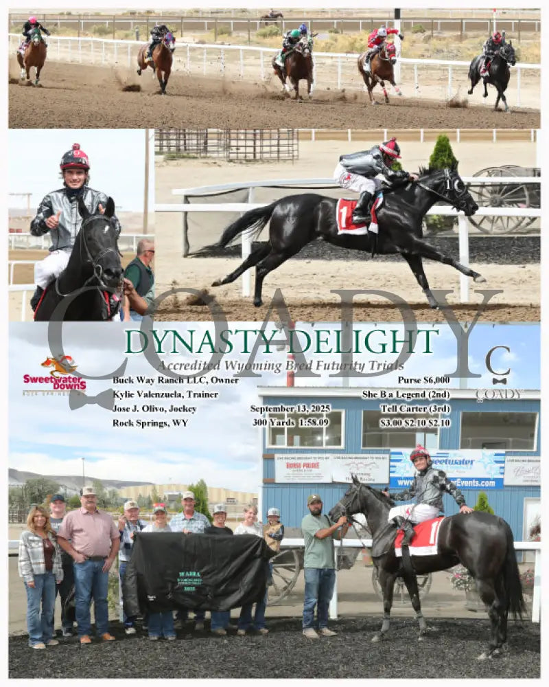 DYNASTY DELIGHT - Accredited Wyoming Bred Futurity Trials - 09-13-25 - R04 - SWF - Coady Media - Kurtis Coady Photography