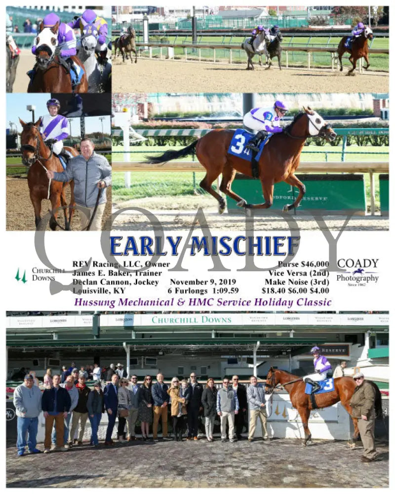 Early Mischief - 11-09-19 R03 Cd Churchill Downs