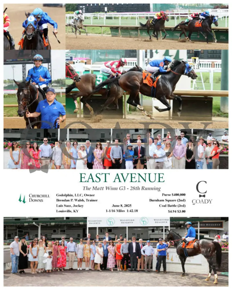 EAST AVENUE - The Matt Winn G3 - 28th Running - 06-08-25 - R08 - CD Churchill Downs