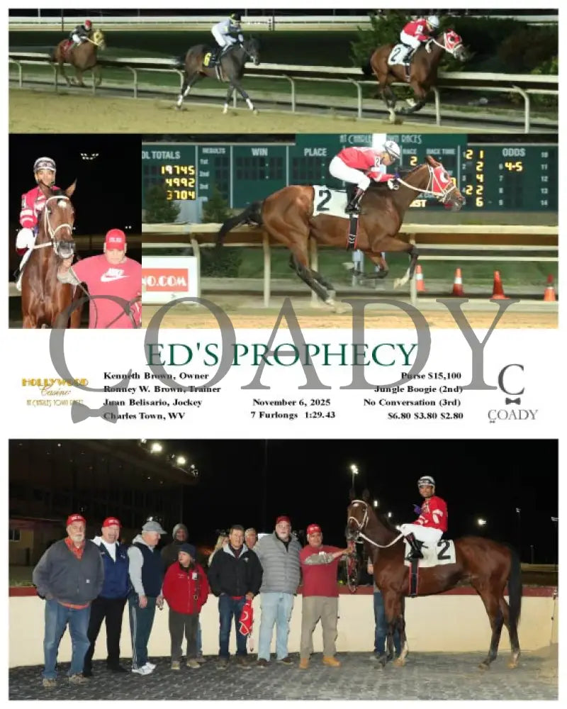 ED’S PROPHECY - 11-06-25 - R02 - CT Hollywood Casino at Charles Town Races