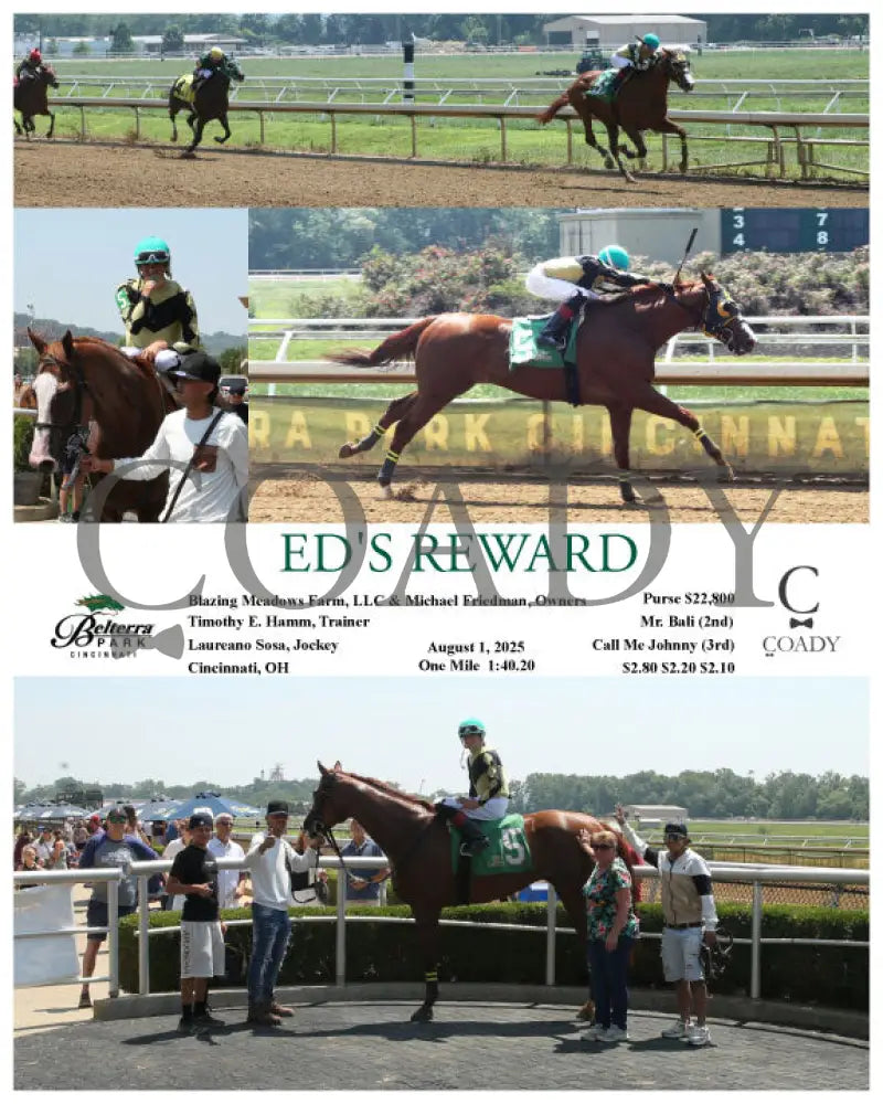 ED’S REWARD - 080125 - Race 02 - BTP Indiana Grand