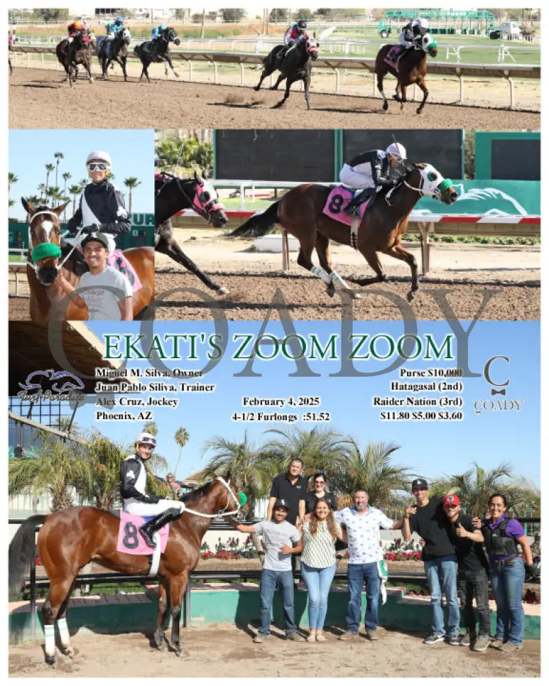 Ekati’s Zoom - 02-04-25 R05 Tup Turf Paradise