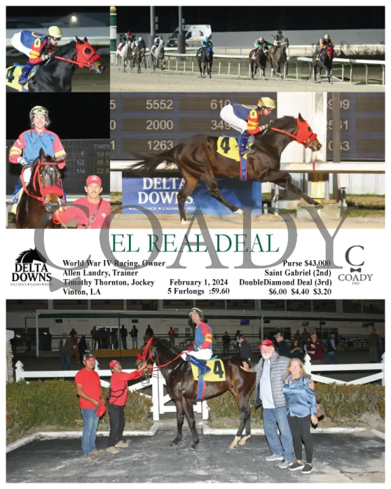 El Real Deal - 02 - 01 - 24 R03 Ded Delta Downs