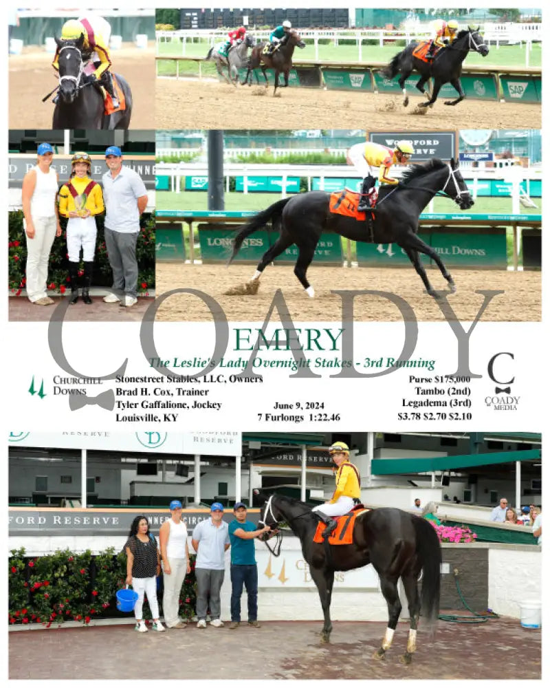 Emery - The Leslie’s Lady Overnight Stakes 3Rd Running 06-09-24 R04 Cd Churchill Downs