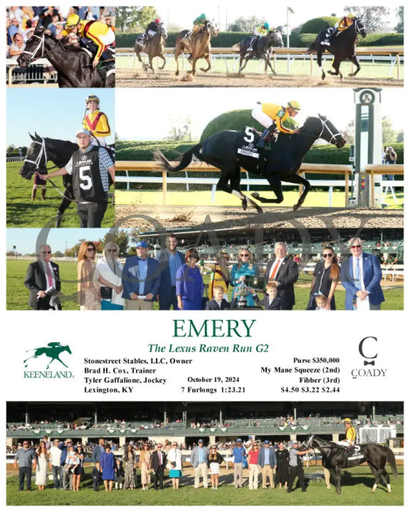 Emery - The Lexus Raven Run G2 10-19-244 R09 Keeneland Race Course