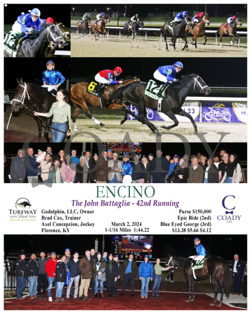 Encino - The John Battaglia 42Nd Running 03-02-24 R06 Tp Turfway Park