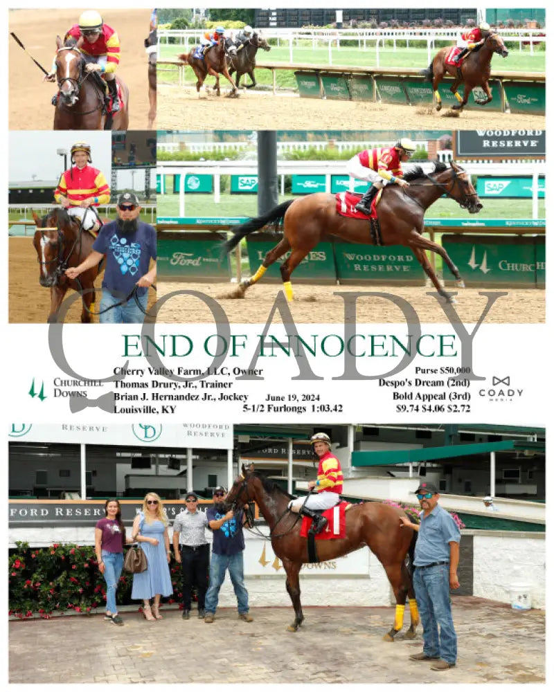 End Of Innocence - 06-19-24 R04 Cd Churchill Downs