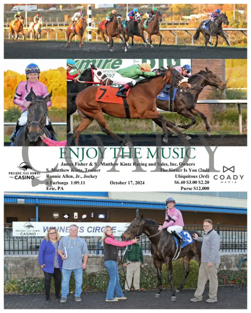 Enjoy The Music - 10-17-24 R08 Pid Presque Isle Downs