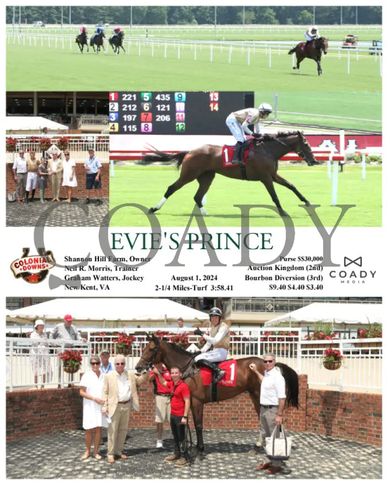Evie’s Prince - 08-01-24 R03 Cnl Colonial Downs
