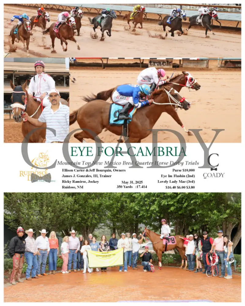 EYE FOR CAMBRIA - Mountain Top New Mexico Bred Quarter Horse Derby Trials - 05-31-25 - R06 - RUI Ruidoso Downs