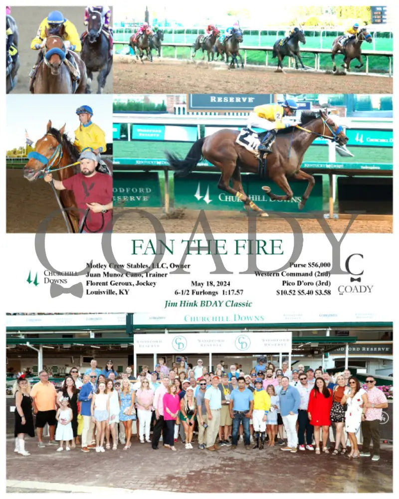 Fan The Fire - 05-18-24 R05 Cd Group Churchill Downs