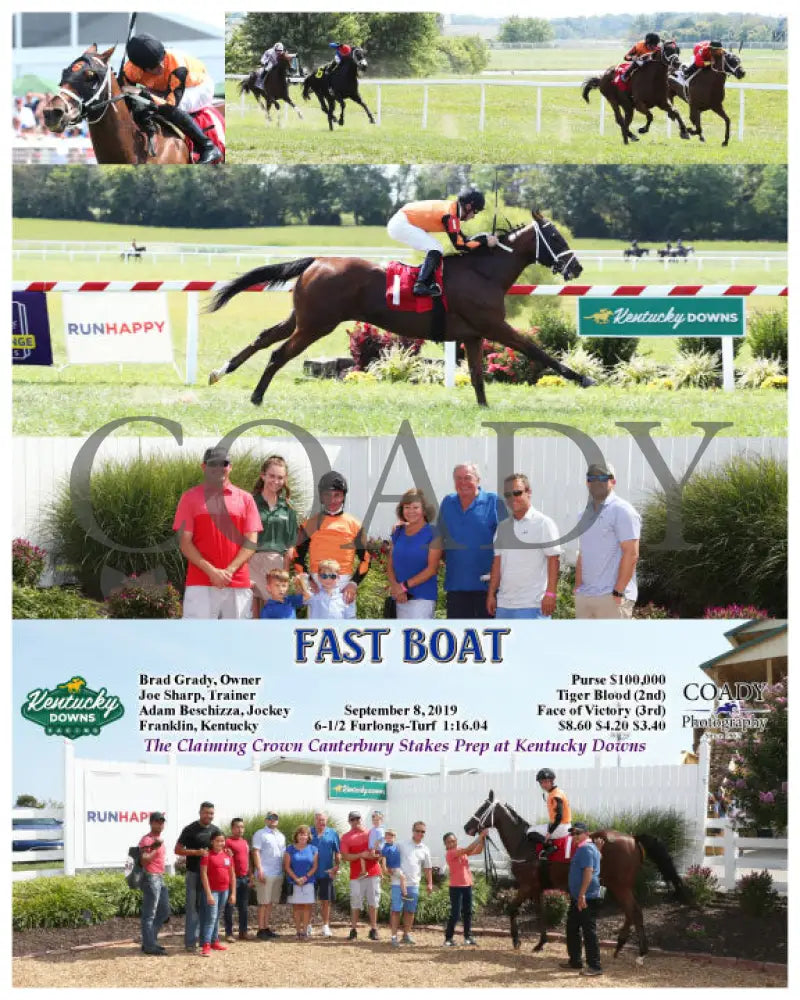 Fast Boat - 09-08-19 R05 Kd Kentucky Downs