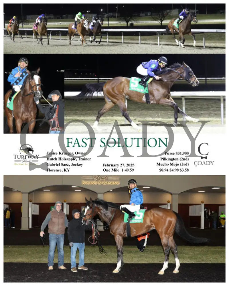 FAST SOLUTION - 02-27-25 - R07 - TP Turfway Park