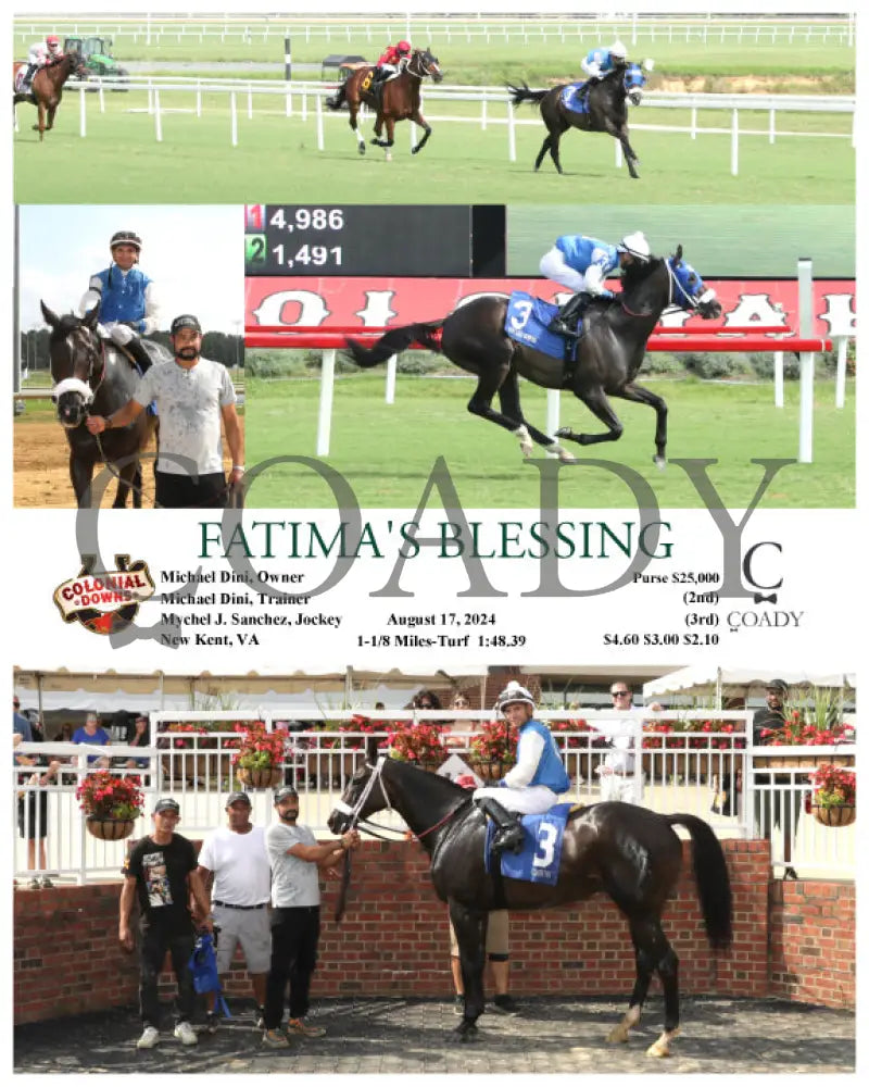 Fatima’s Blessing - 08-17-24 R06 Cnl Colonial Downs