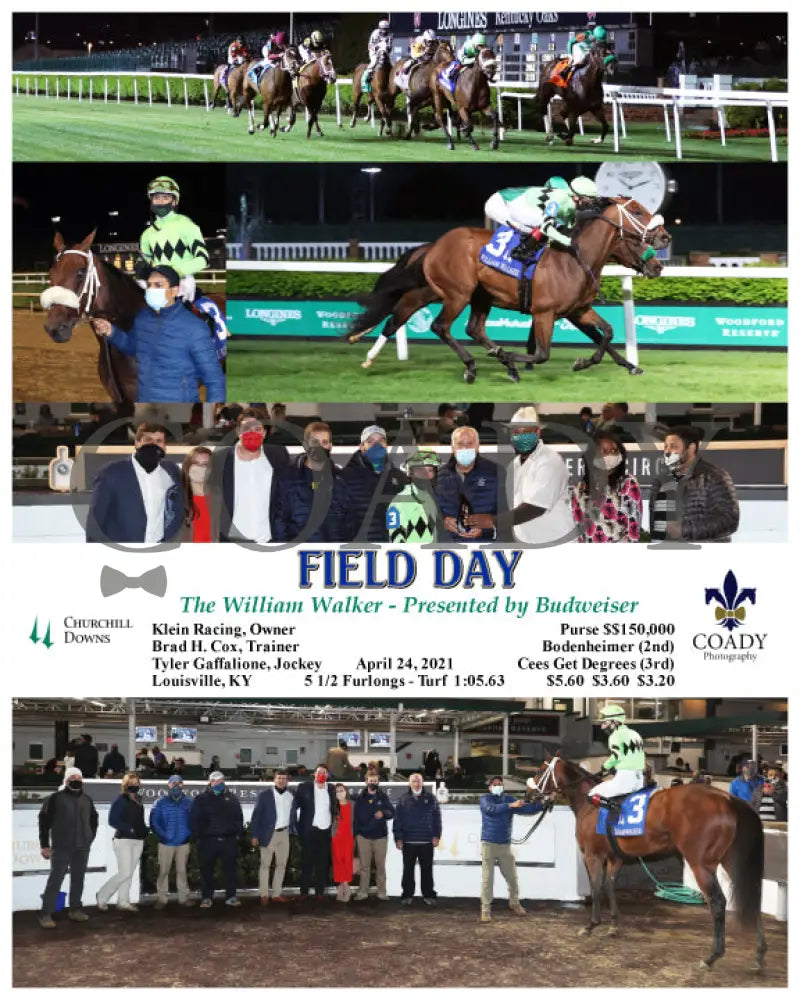 Field Day - The William Walker 6Th Running 04-24-21 R09 Cd Churchill Downs