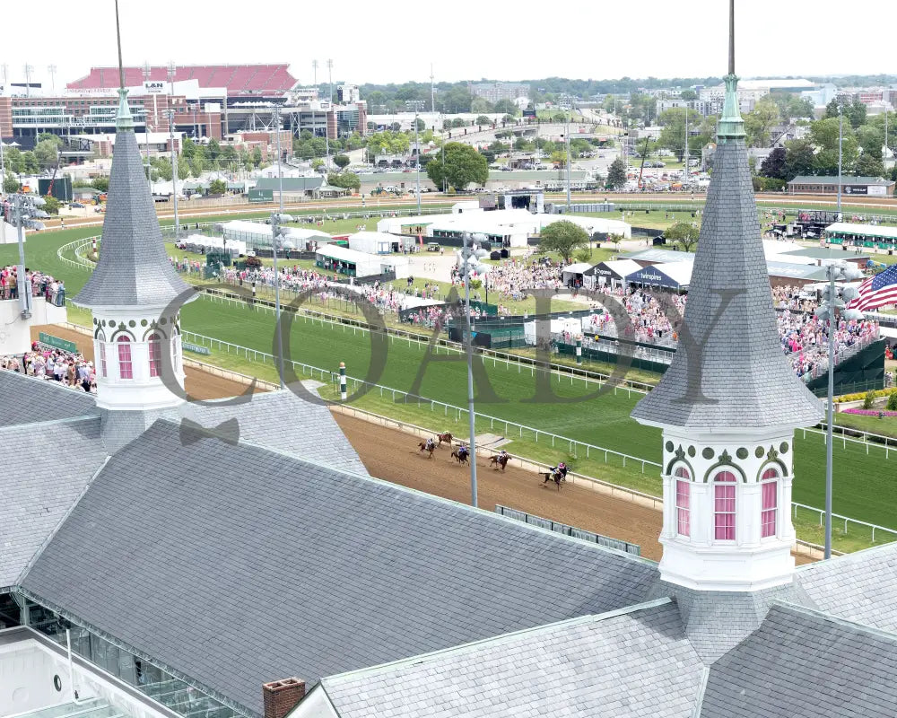 FIERCENESS - 050225 - Race 06 - CD - Aerial Finish 02 Churchill Downs