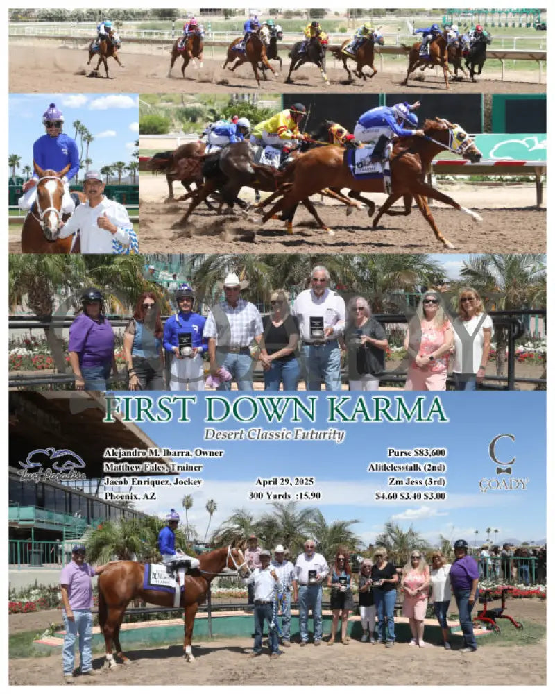 FIRST DOWN KARMA - Desert Classic Futurity - 04-29-25 - R02 - TUP Turf Paradise