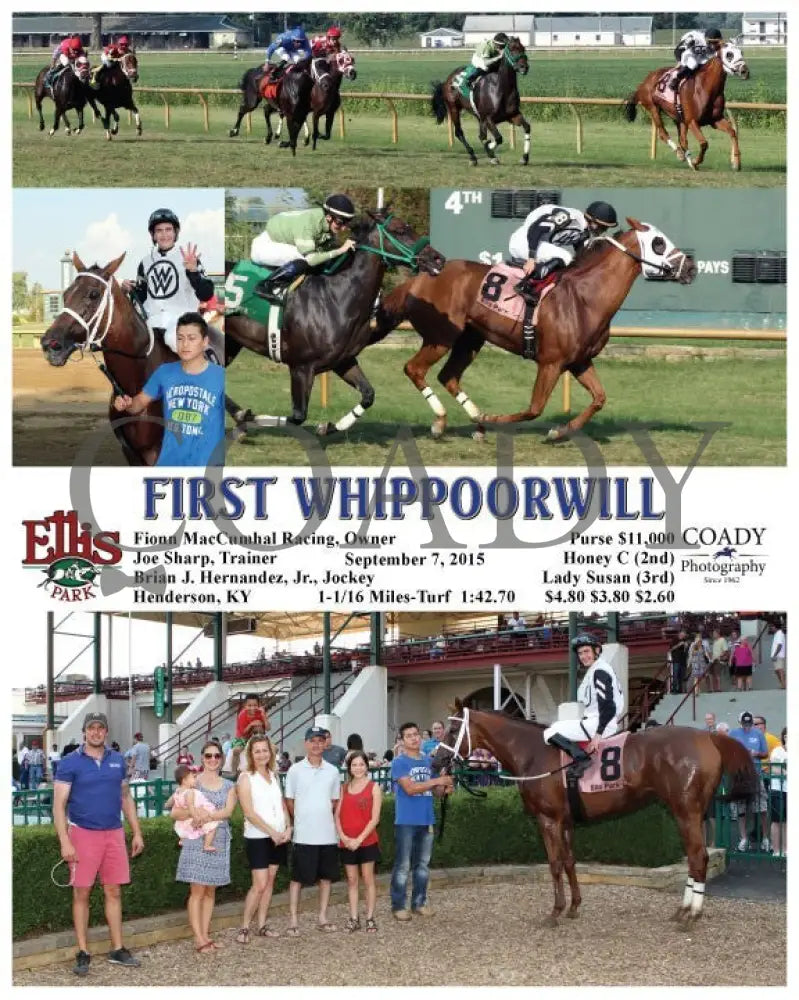 First Whippoorwill - 090715 Race 09 Elp Ellis Park