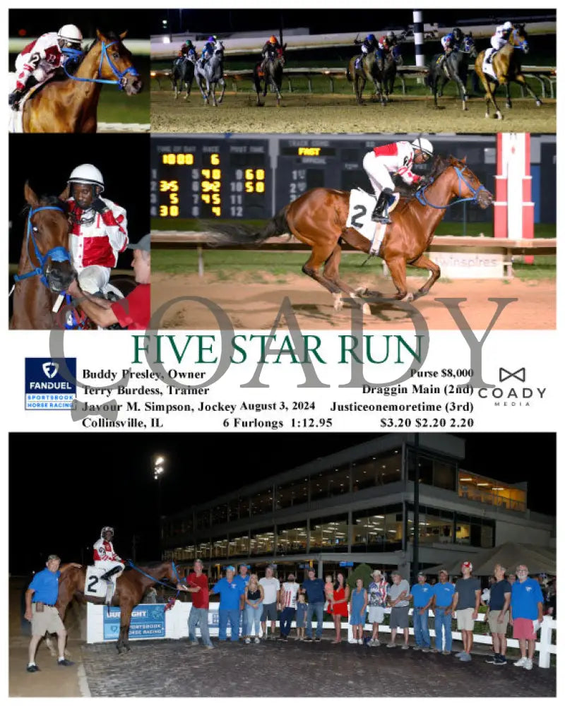 Five Star Run - 08-03-24 R06 Fan Fanduel Sportsbook Horse Racing