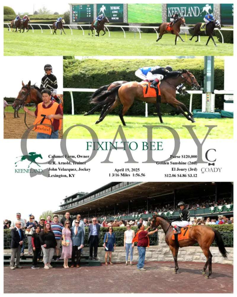 FIXIN TO BEE - 04-19-25 - R04 - Keeneland Race Course Keeneland