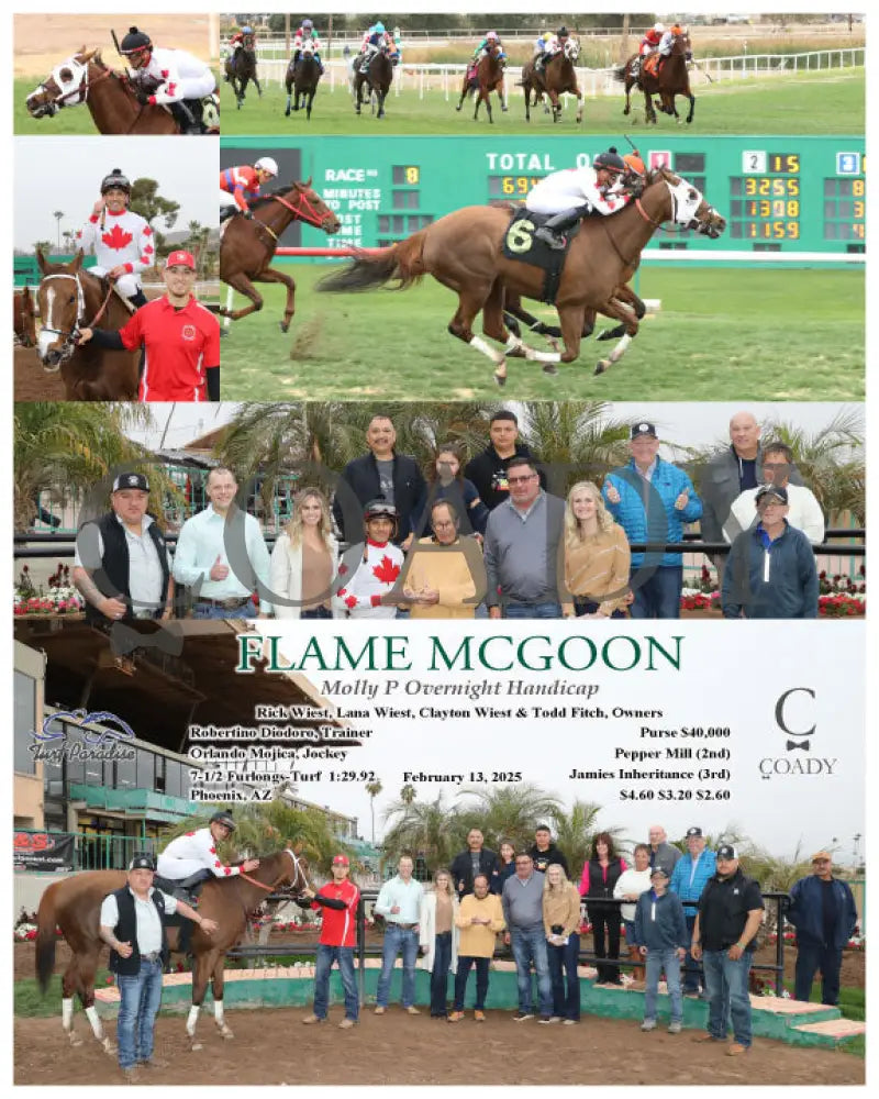 FLAME MCGOON - Molly P Overnight Handicap - 02-13-25 - R08 - TUP - Coady Media - Kurtis Coady Photography