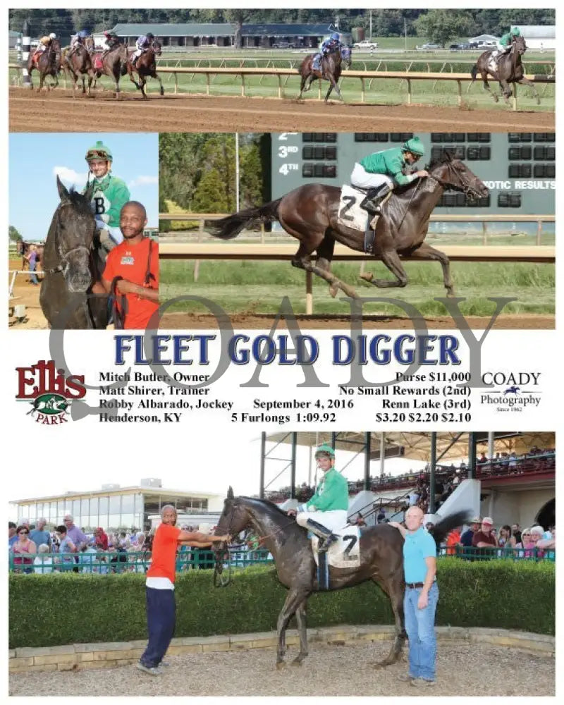 Fleet Gold Digger - 090416 Race 07 Elp Ellis Park