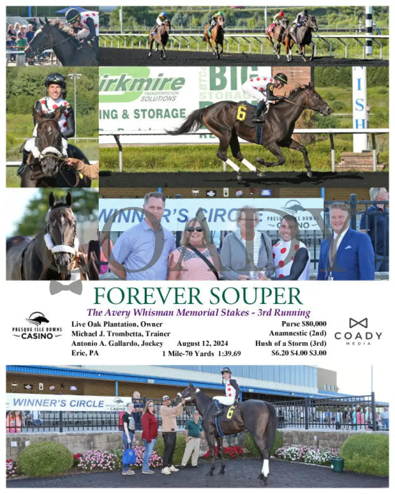Forever Souper - The Avery Whisman Memorial Stakes 3Rd Running 08-12-24 R07 Pid Presque Isle Downs