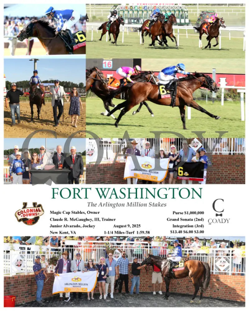 FORT WASHINGTON The Arlington Million Stakes 08 09 25 R11 CNL Colonial Downs