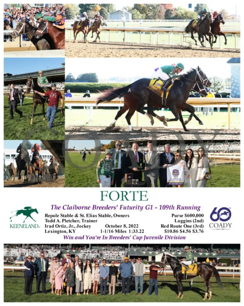 Forte - The Claiborne Breeders’ Futurity G1 109Th Running 10-08-22 R09 Kee Keeneland