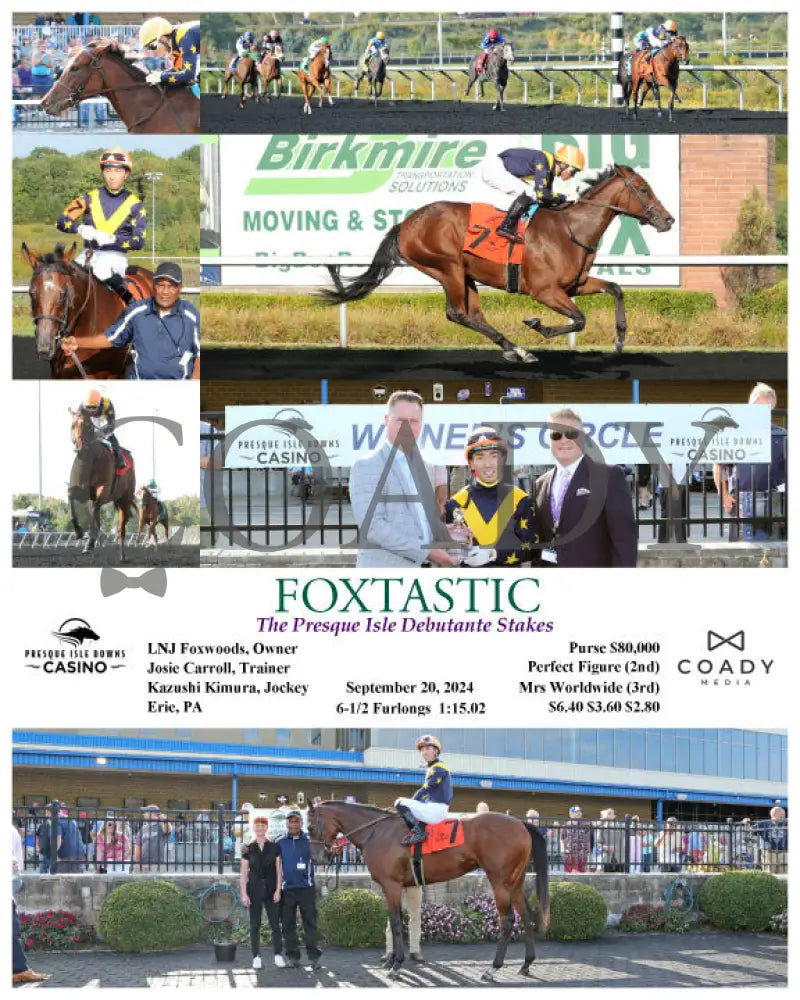 Foxtastic - The Presque Isle Debutante Stakes 09-20-24 R03 Pid Downs