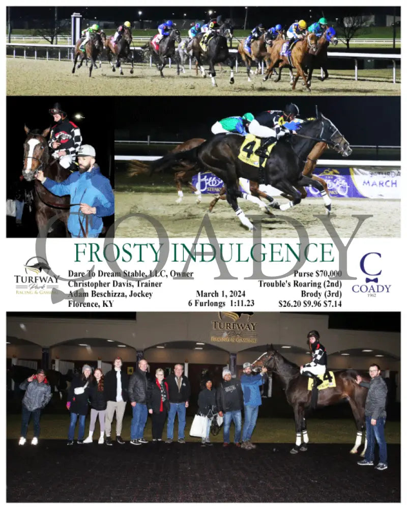 Frosty Indulgence - 03-01-24 R05 Tp Turfway Park