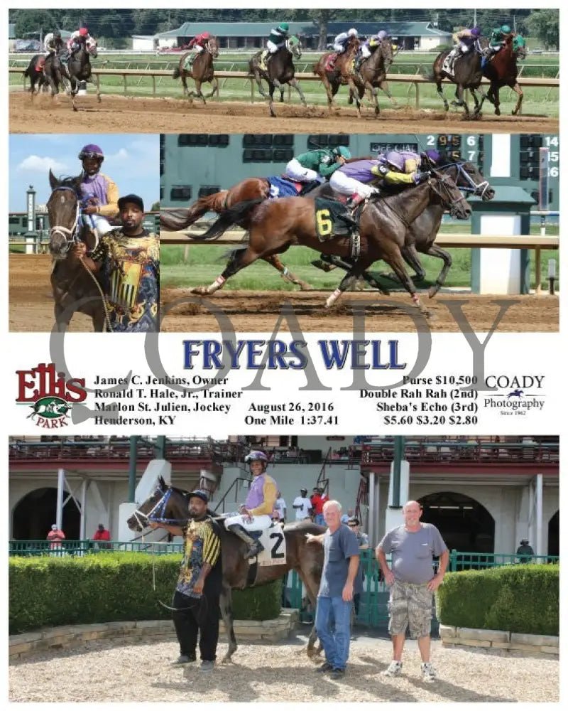 Fryers Well - 082616 Race 05 Elp Ellis Park