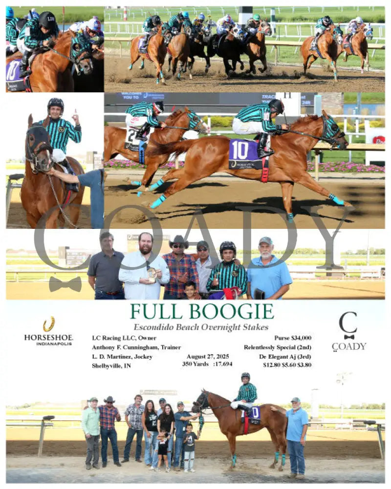 FULL BOOGIE Escondido Beach Overnight Stakes 08 27 25 R09 IND Indiana Grand