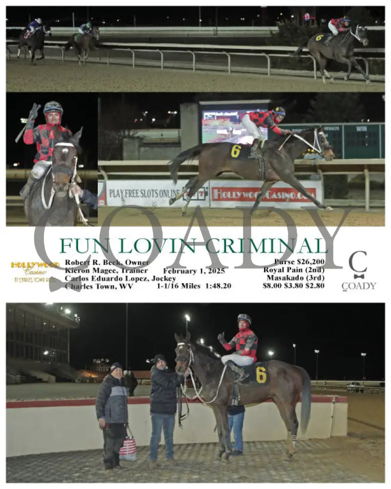 Fun Lovin Criminal - 02-01-25 R07 Ct Hollywood Casino At Charles Town Races