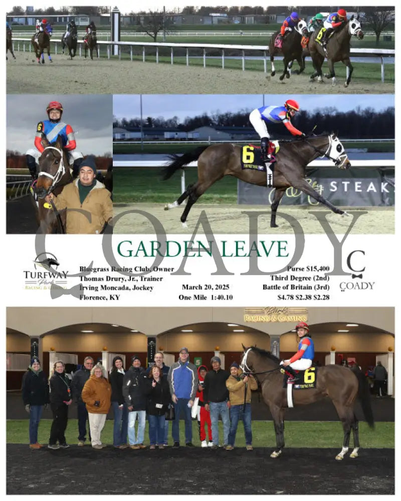GARDEN LEAVE - 032025 - Race 04 - TP Turfway Park
