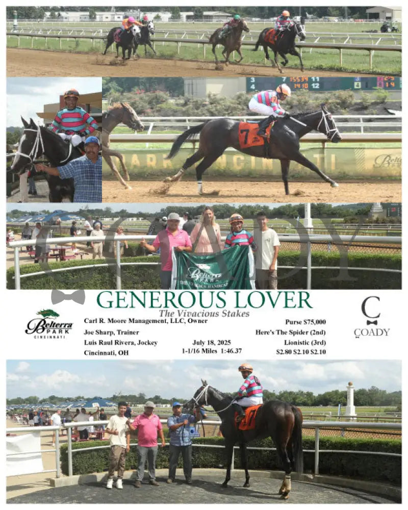 GENEROUS LOVER - 071825 - Race 08 - BTP Indiana Grand