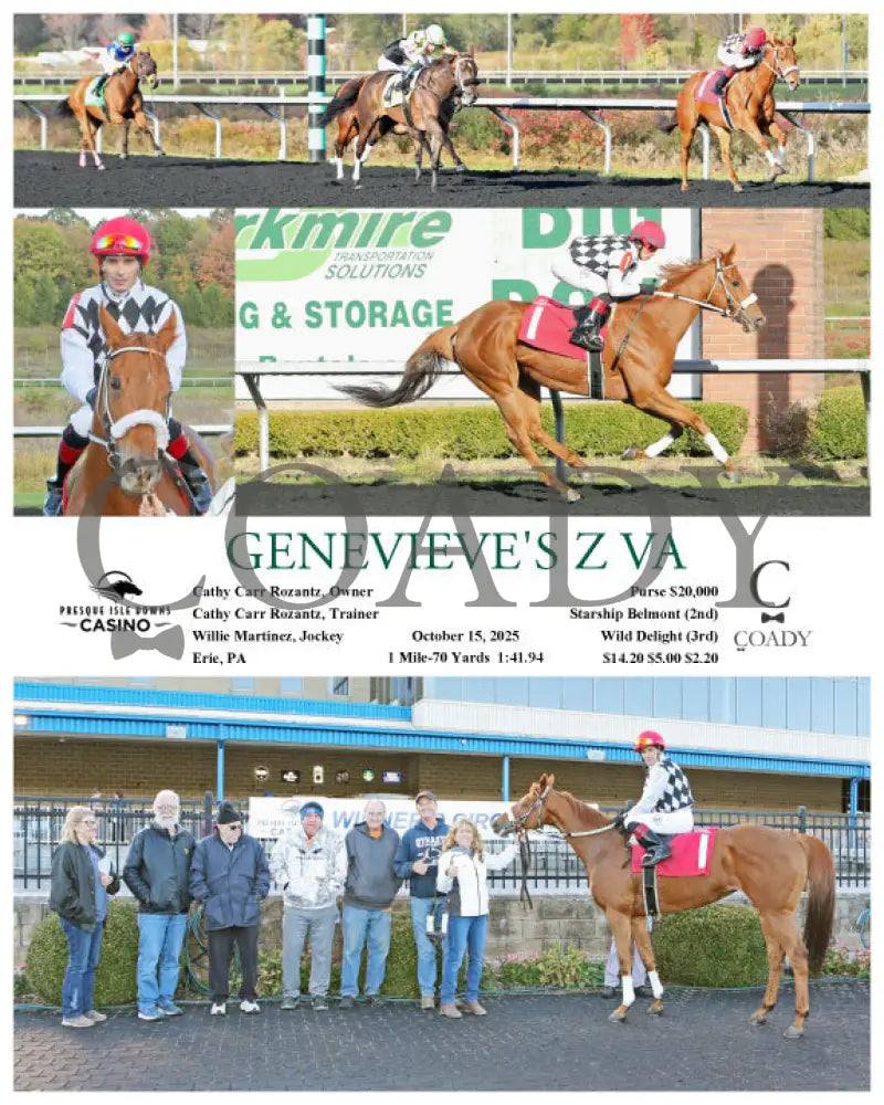 GENEVIEVE’S Z VA - 10-15-25 - R03 - PID Presque Isle Downs