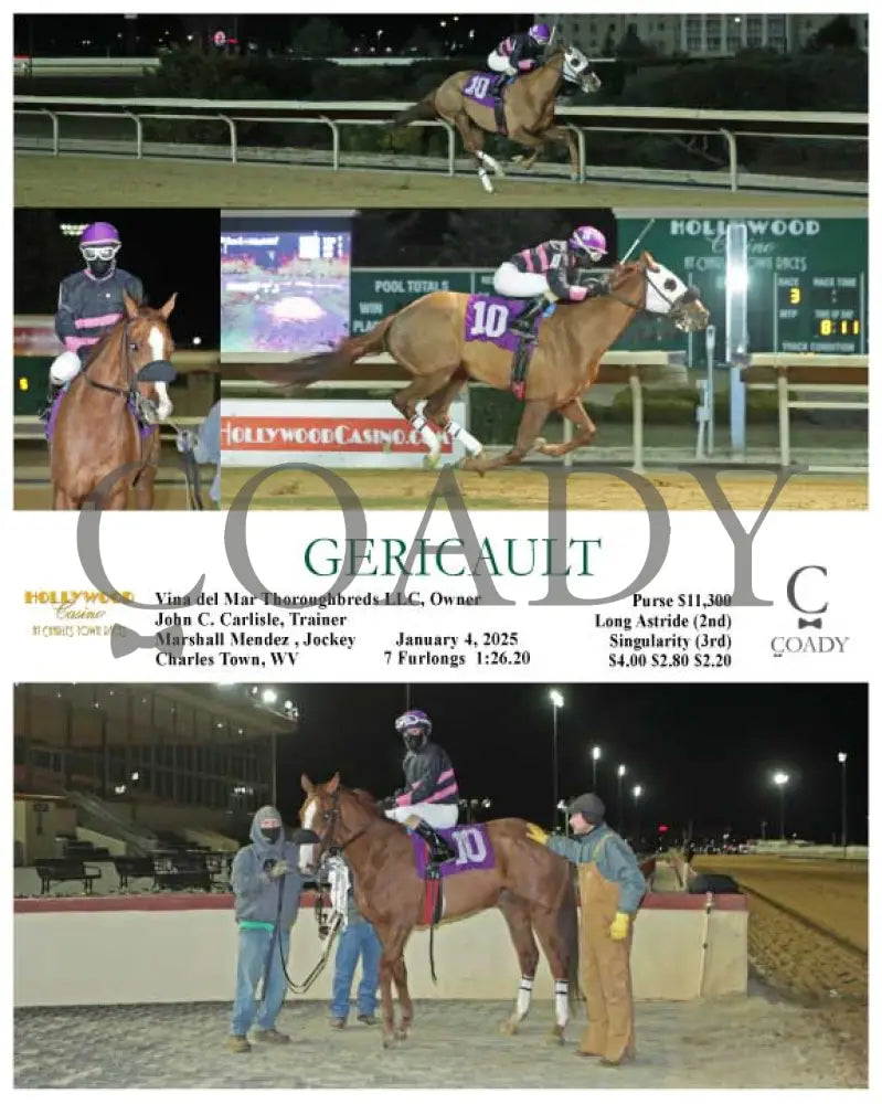 Gericault - 01-04-25 R03 Ct Hollywood Casino At Charles Town Races