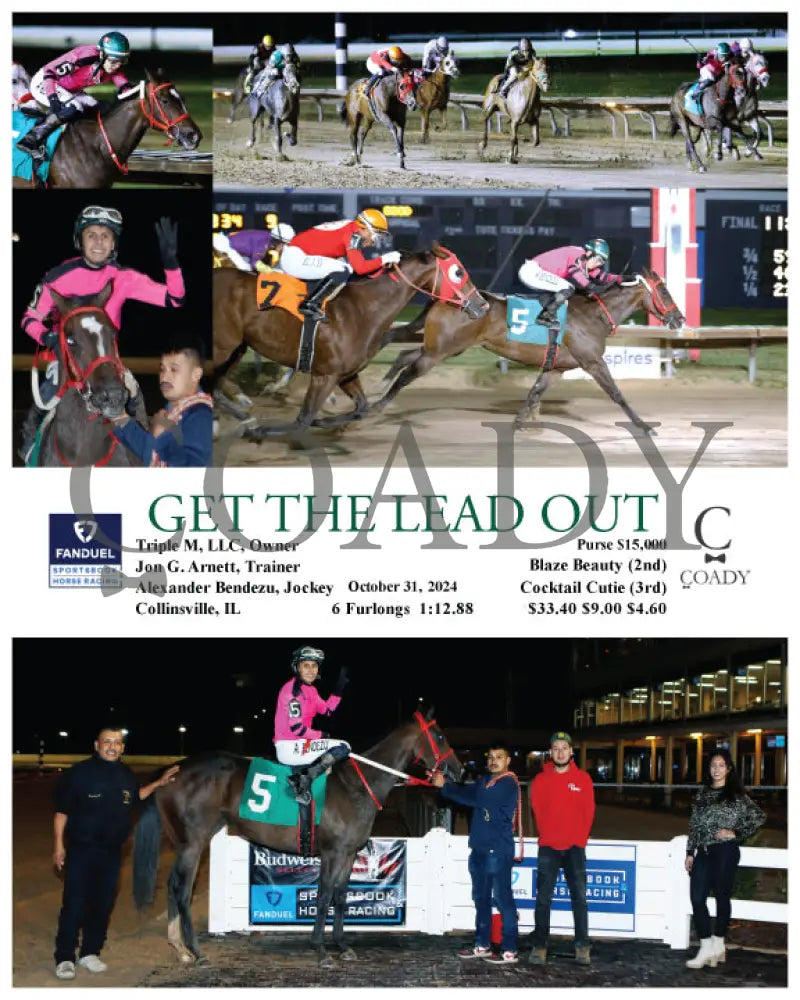 Get The Lead Out - 10-31-24 R09 Fan Fanduel Sportsbook Horse Racing
