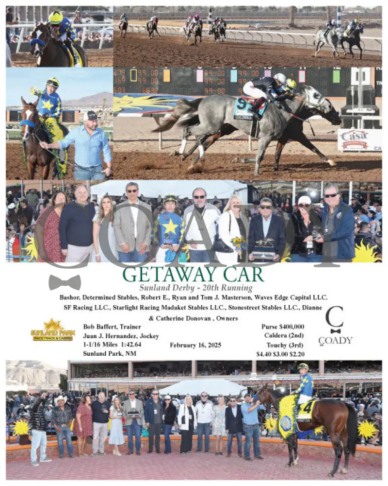 GETAWAY CAR - Sunland Derby - 20th Running - 02-16-25 - R09 - SUN Turfway Park