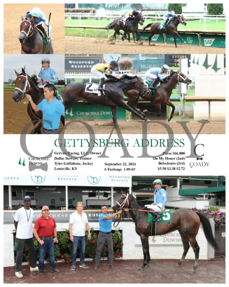 Gettysburg Address - 09-22-24 R08 Cd Churchill Downs