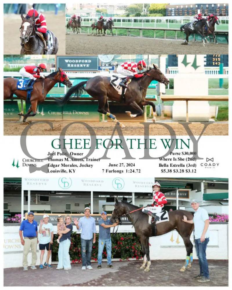 Ghee For The Win - 06-27-24 R08 Cd Churchill Downs