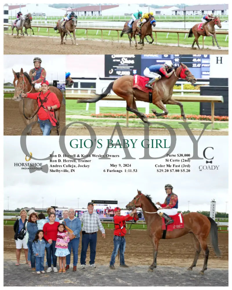 Gio’s Baby Girl - 05-09-24 R08 Ind Indiana Grand