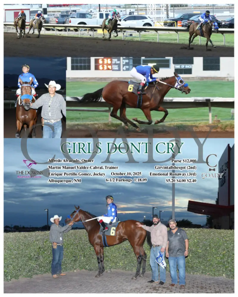 GIRLS DONT CRY - 10-10-25 - R02 - ALB Downs at Albuquerque