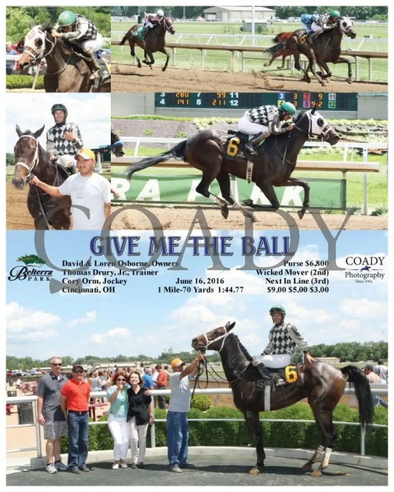 Give Me The Ball - 061616 Race 04 Btp Belterra Park