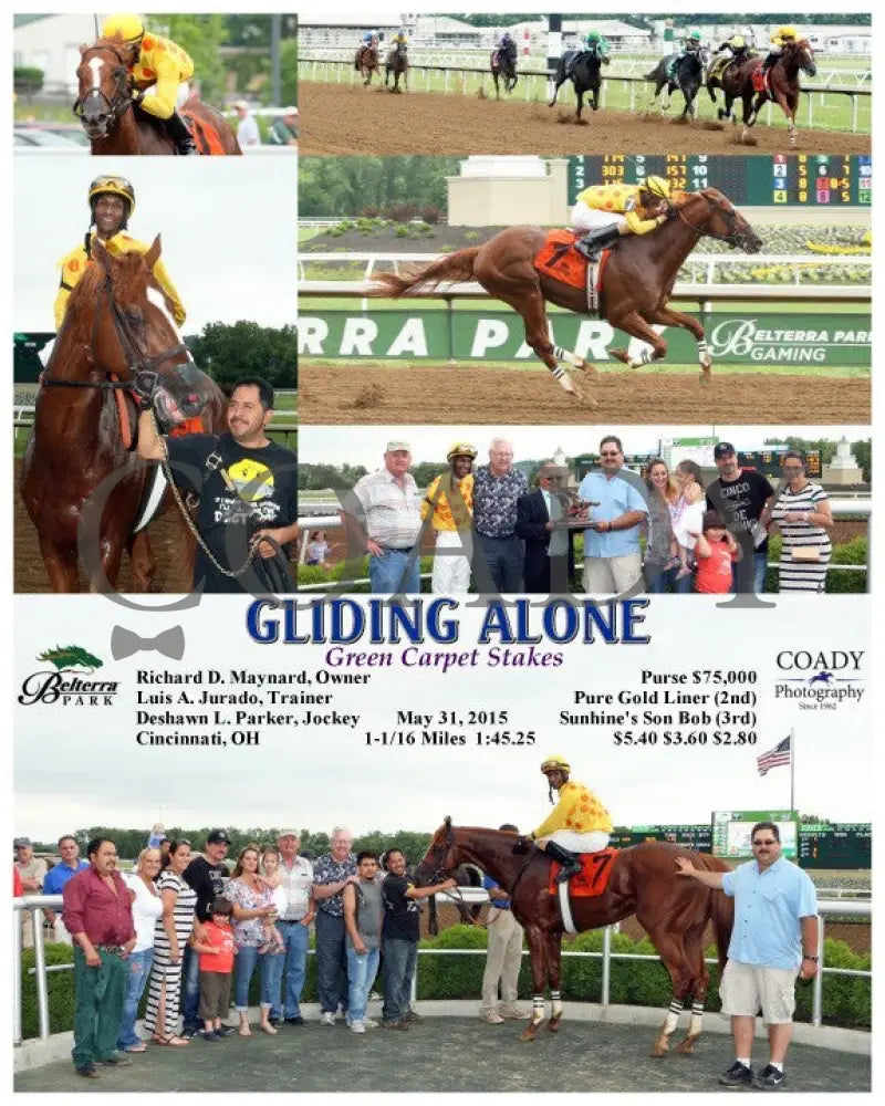 Gliding Alone - 053115 Race 07 Btp Belterra Park