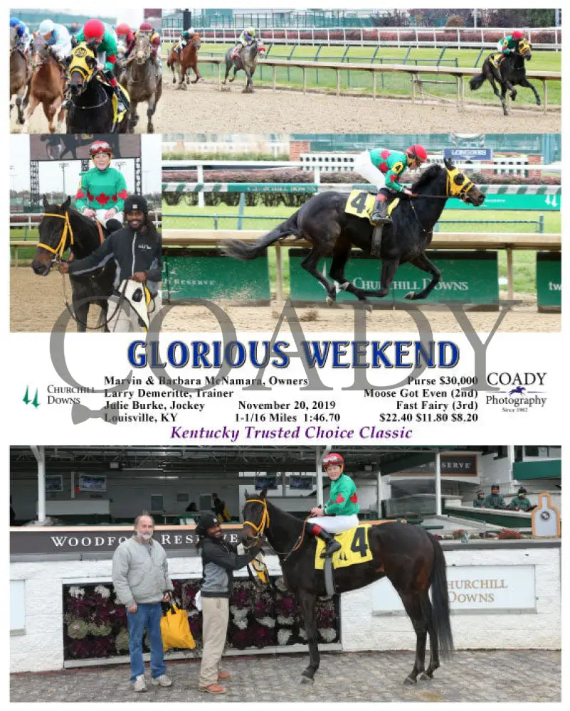Glorious Weekend - 11-20-19 R04 Cd Churchill Downs