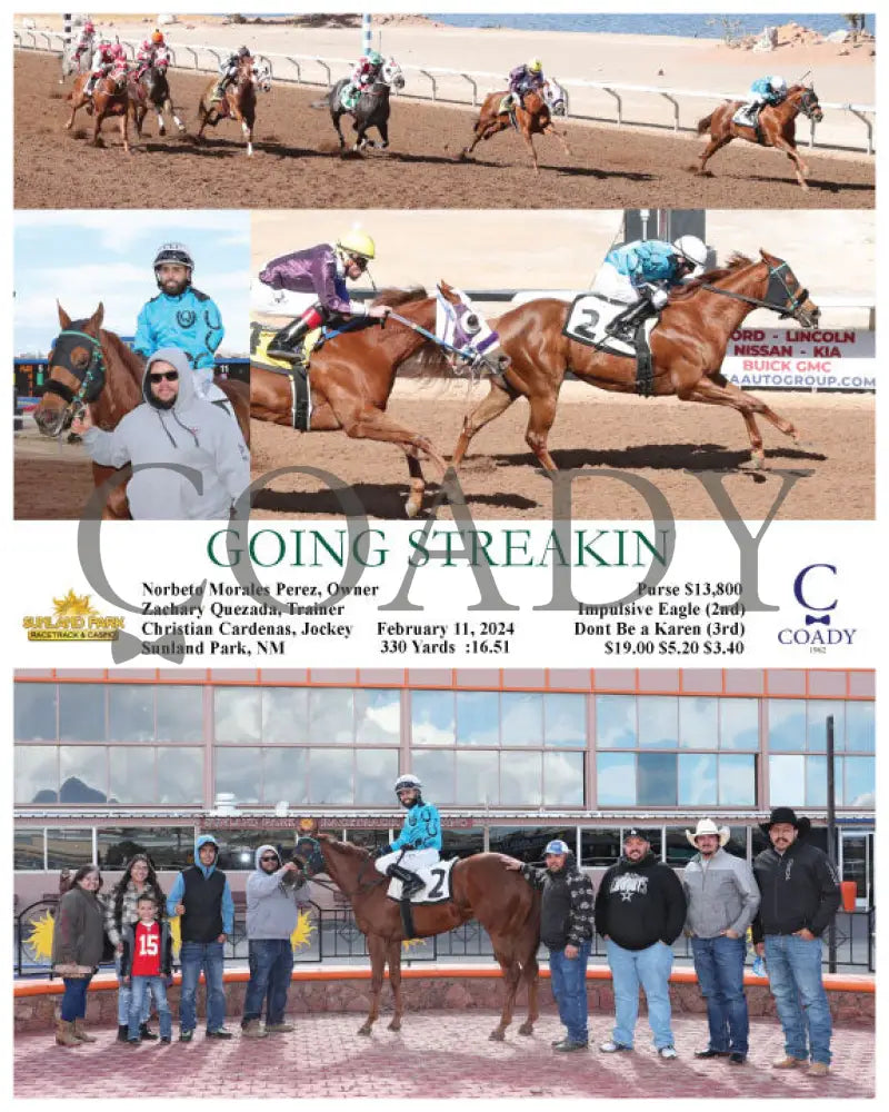 Going Streakin - 02-11-24 R04 Sun Sunland Park
