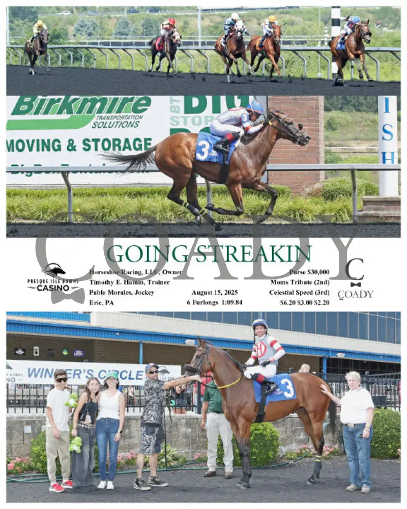 GOING STREAKIN - 08-15-25 - R06 - PID Presque Isle Downs