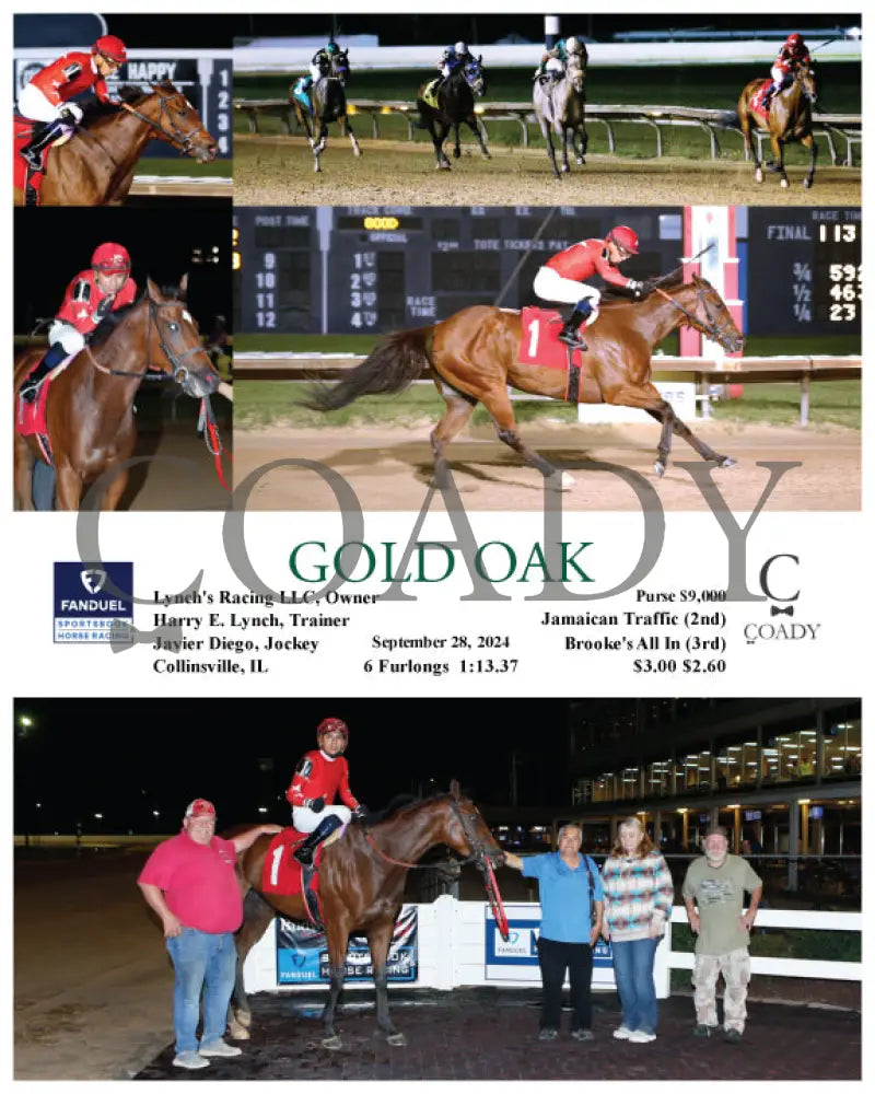 Gold Oak - 09-28-24 R02 Fan Fanduel Sportsbook Horse Racing